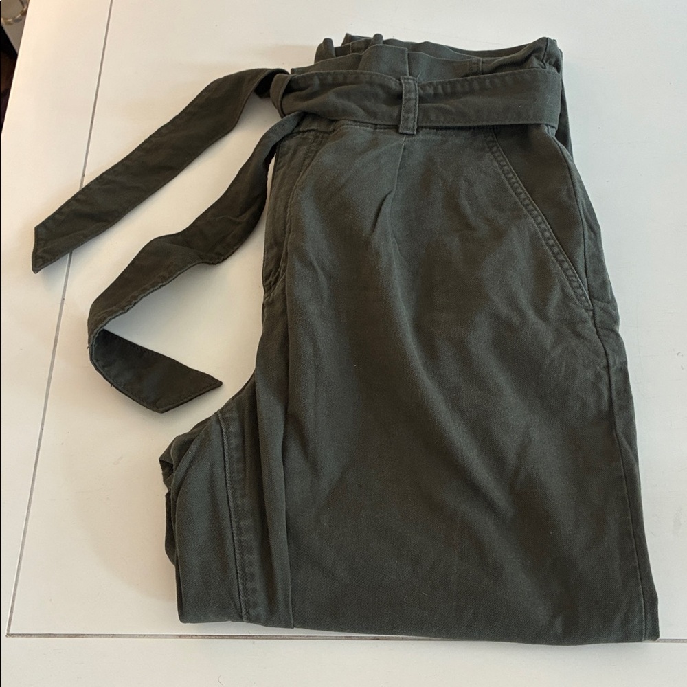 Loft Paperbag Pants with Belt